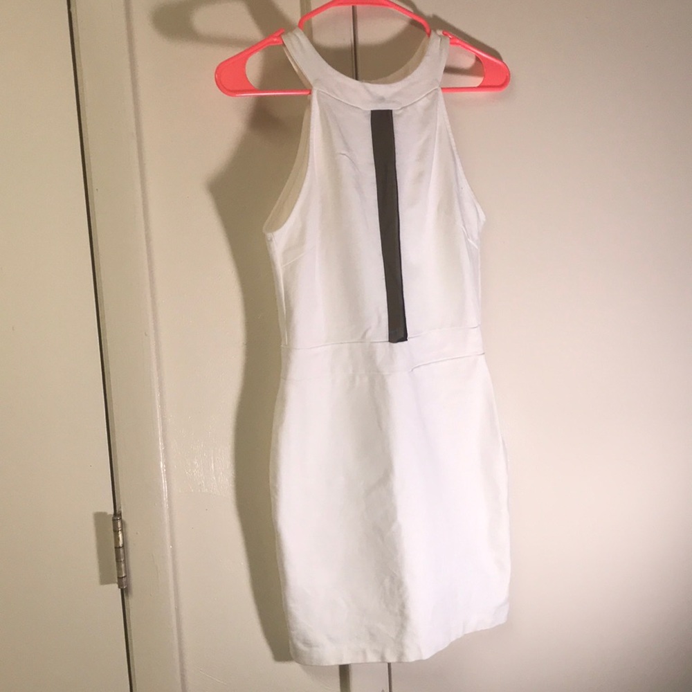 Daily Look White Halter Dress w/ Mesh Size M